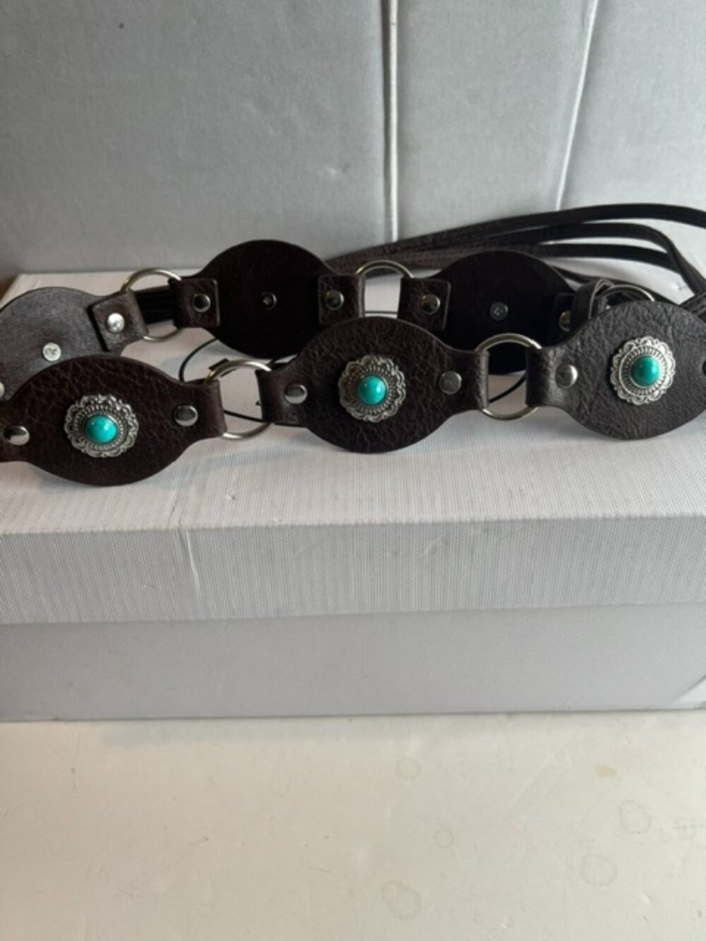 Western style concho belt.